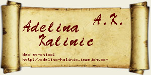 Adelina Kalinić vizit kartica